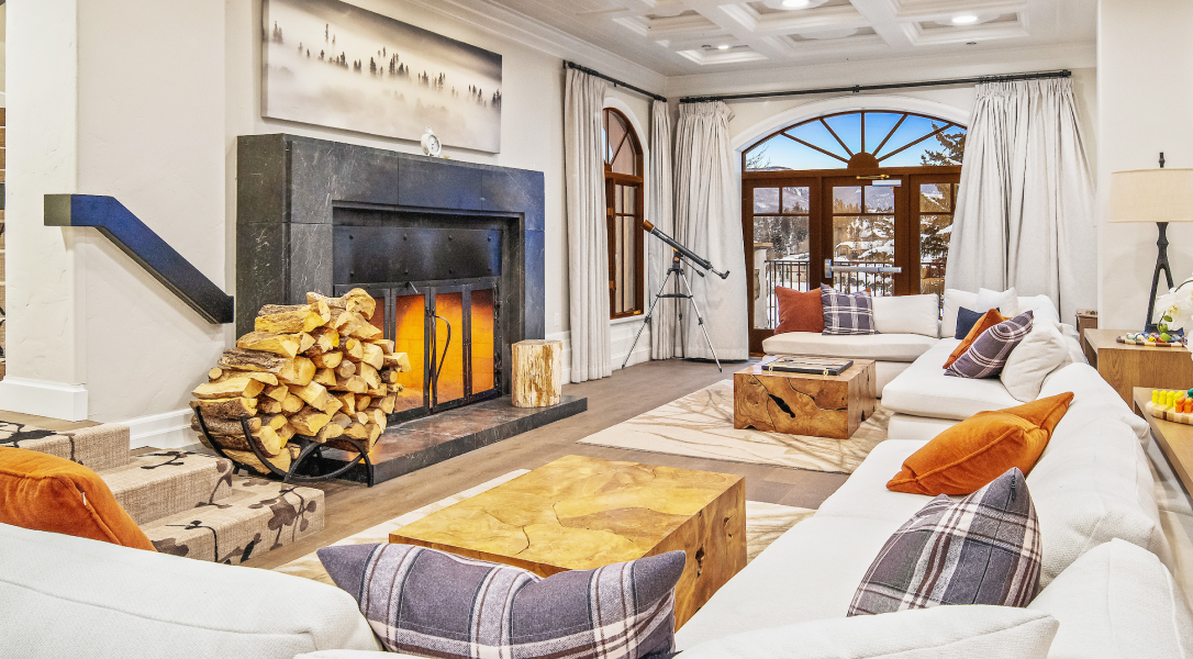APN Lodge Lobby with Fireplace