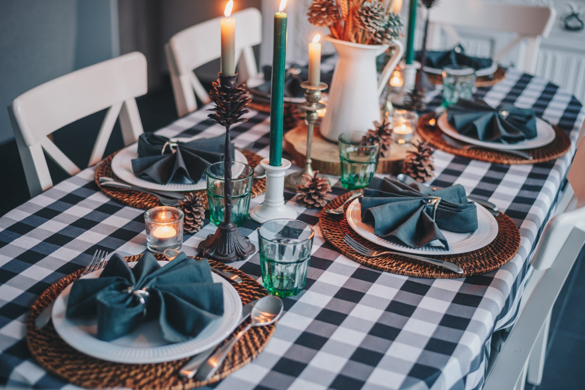 How to Get Through the Holidays While Your Loved One Is in Treatment: Empty chairs at a holiday table.