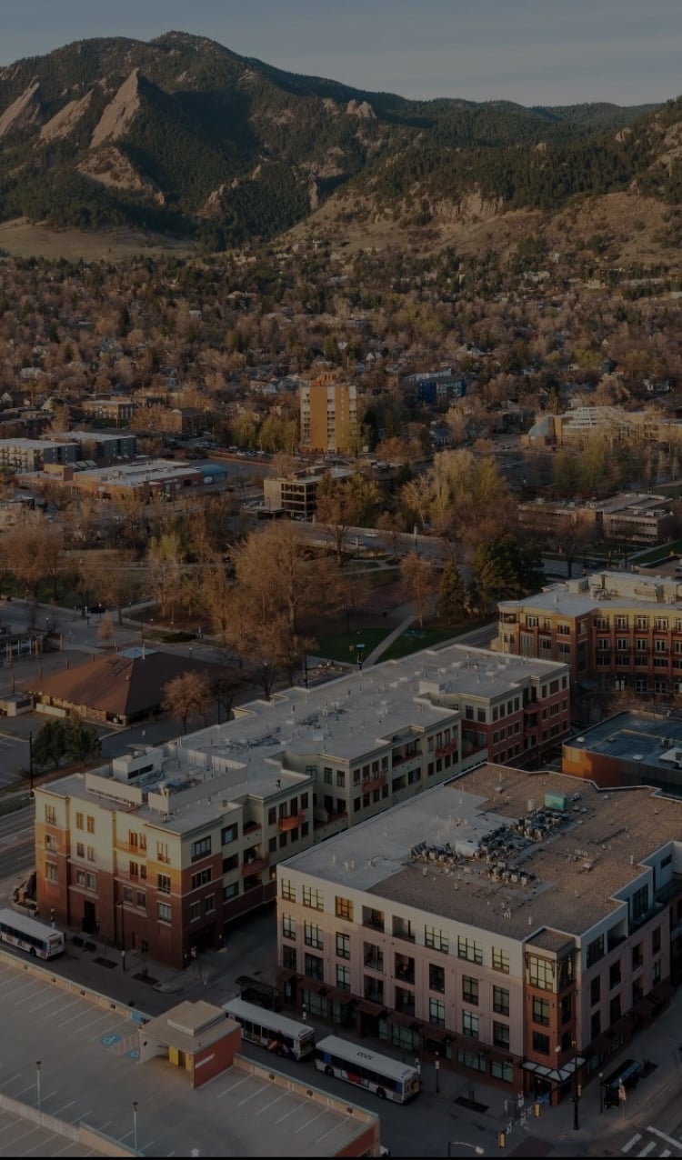 Aerial shot of APN Boulder.